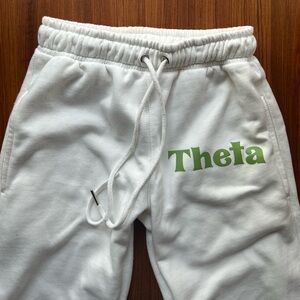 Theta white sweatpants women’s size M